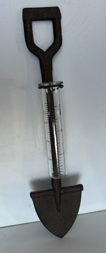 Regnmtare spade i gjutjrn